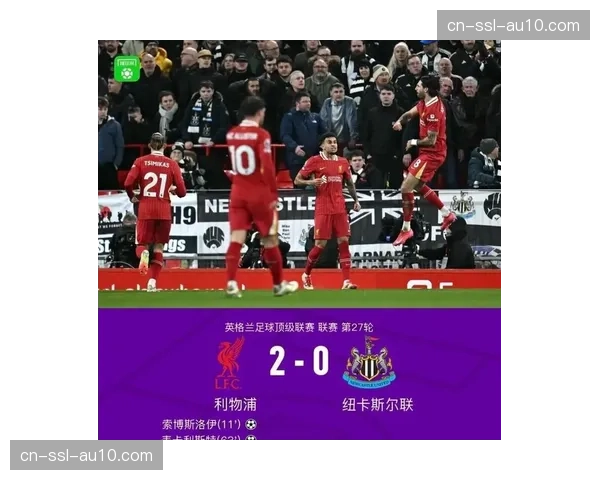 利物浦2-0富勒姆，恩古莫哈与萨拉赫上半场连入两球